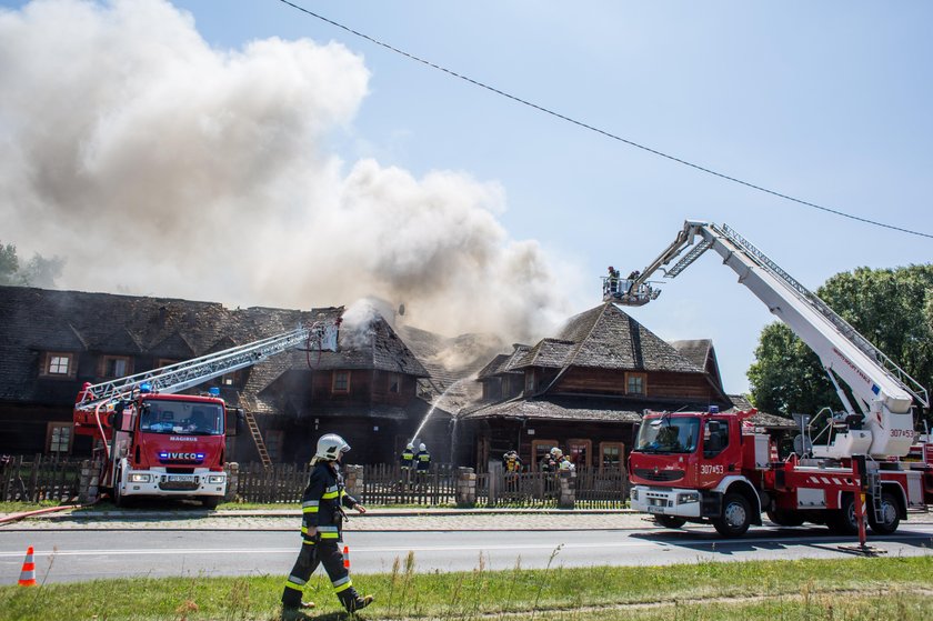 Pożar gospody Młyńskie Koło na ul. Browarnej