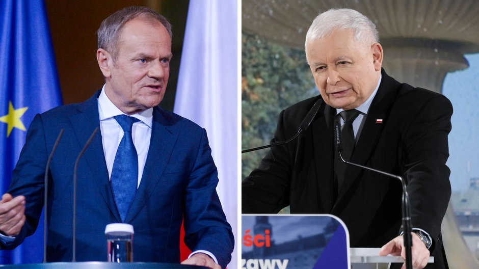 Donald Tusk i Jarosław Kaczyński