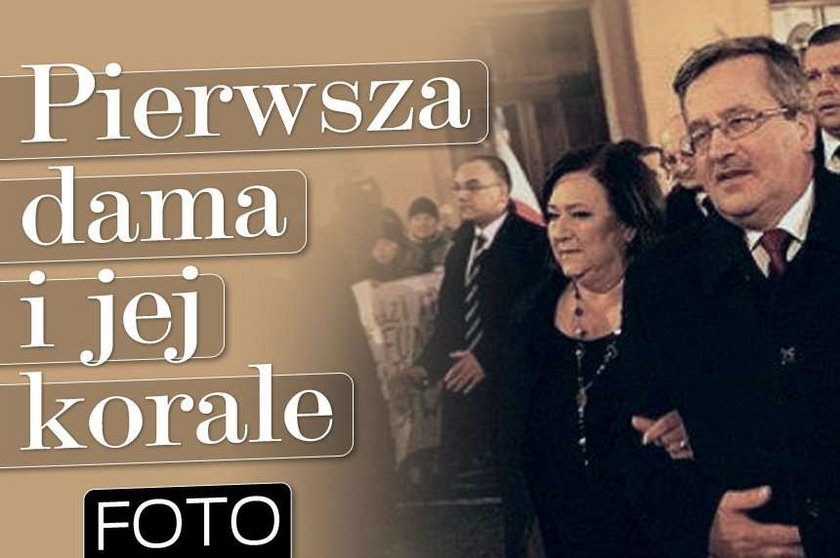 Pierwsza dama i jej korale. FOTO