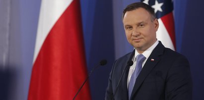 Nagrali minę Andrzeja Dudy po pytaniu Trumpa o uczciwość mediów w Polsce