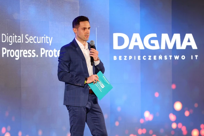 Marcin Mazur, PR Specialist w firmie Dagma Bezpieczeństwo IT, ESET Digital Security, która była partnerem gali w Warszawie.