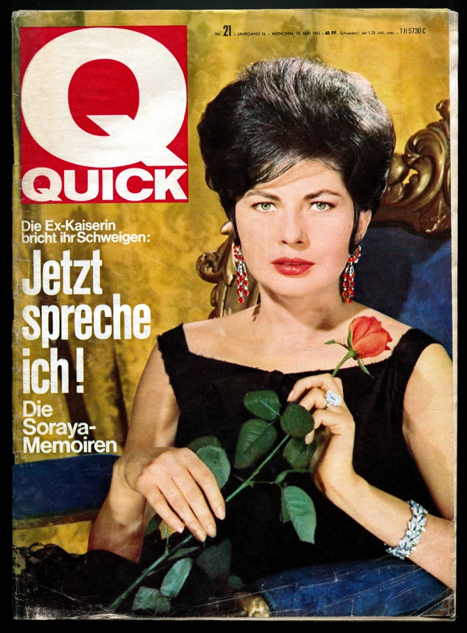 Kraljica Soraja na naslovnoj strani časopisa Quick 1963. godine