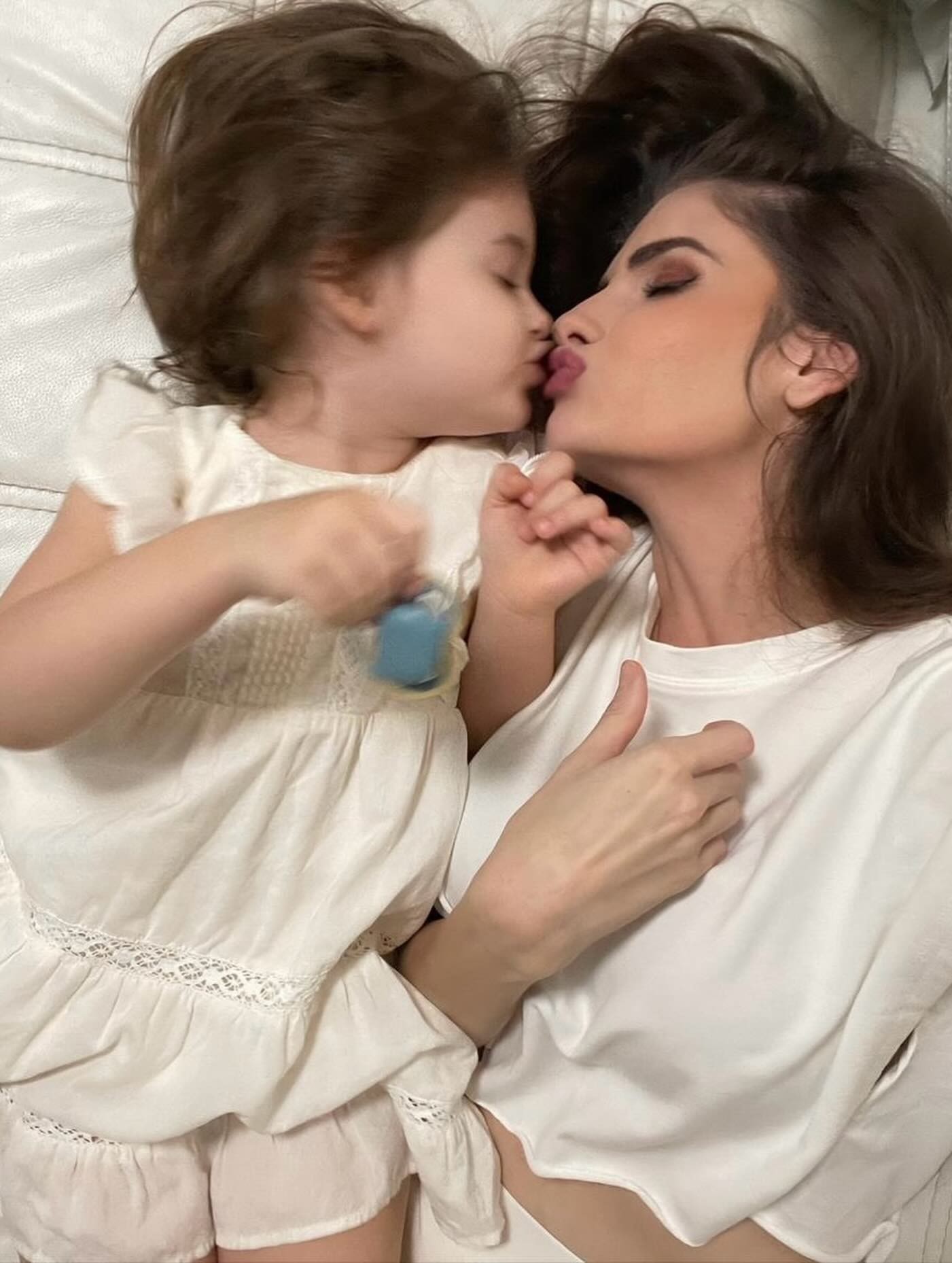 Broňa Gregušová s dcérkou Brianou na Deň vďakyvzdania. 