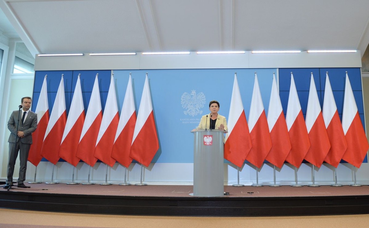 Konferencja prasowa premier Beaty Szydło