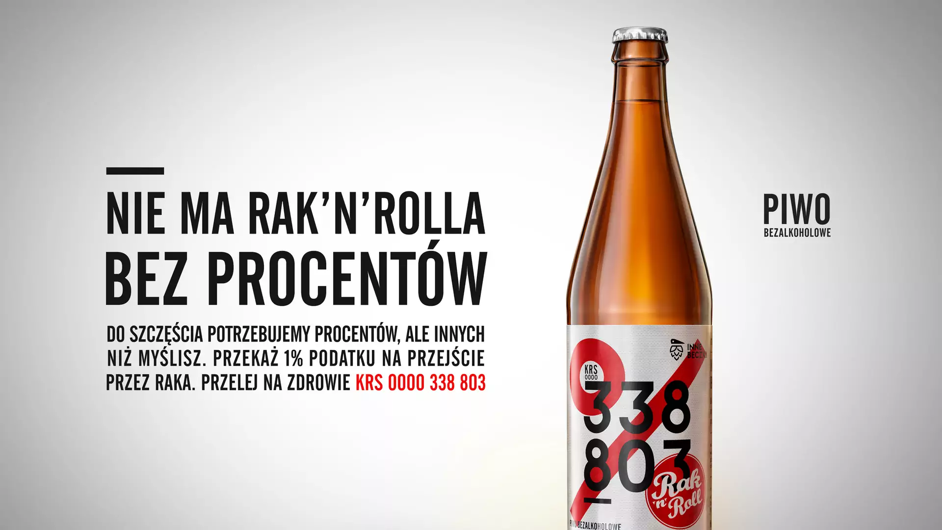 "Do szczęścia potrzebujemy procentów" - fundacja Rak'n'Roll wypuszcza swoje piwo. To część genialnej kampanii