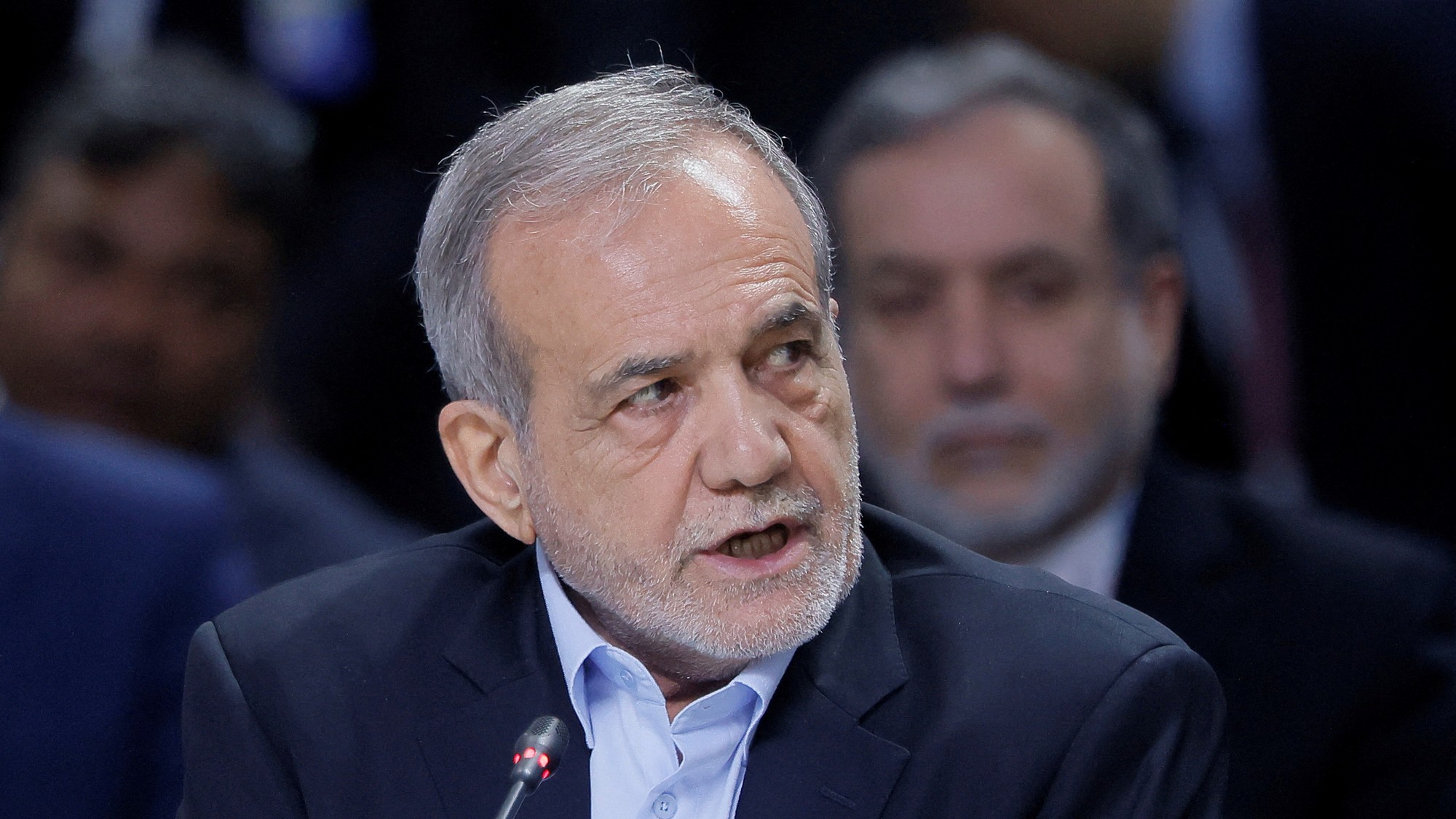 Iránsky prezident Masúd Pezeškiján, REUTERS/Maxim Shemetov
