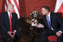 Donald Trump Andrzej Duda polityka dyplomacja Stany Zjednoczone Polska