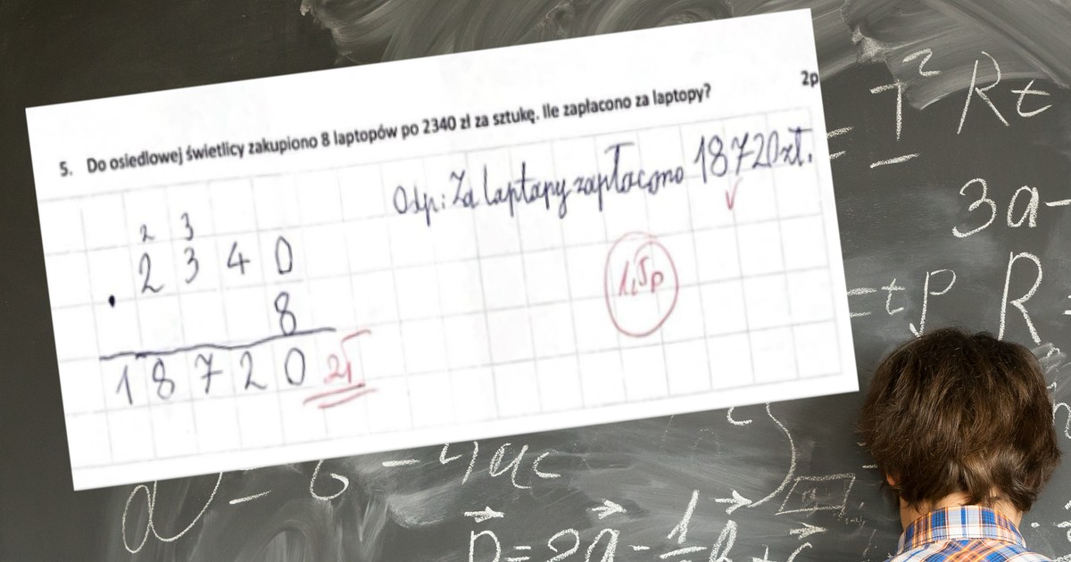 Sprawdzian z matematyki. Korepetytorka oburzona podejściem nauczycielki