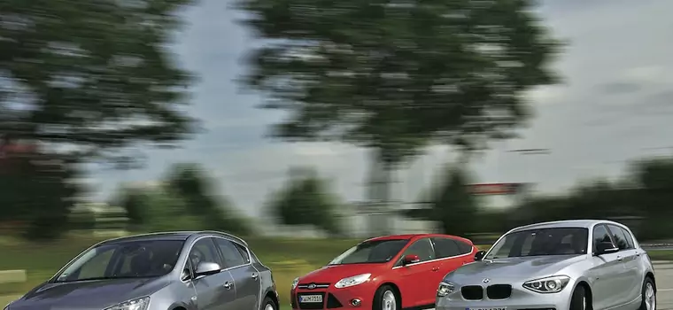 BMW 118i, Ford Focus i Opel Astra z mocnymi benzyniakami