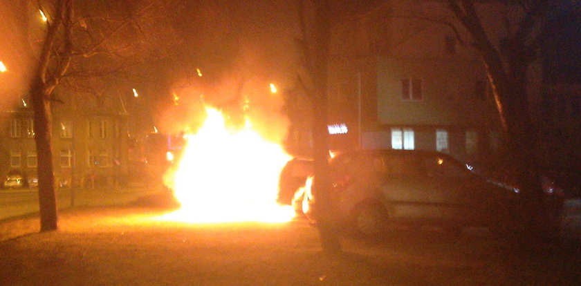 Znowu płonęły auta w Gdańsku