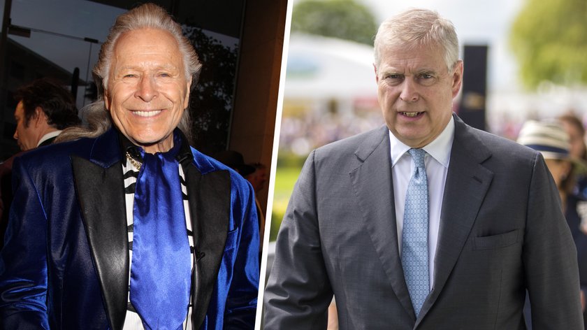 Peter Nygard znał się między innymi z księciem Andrzejem (na zdjęciu z prawej).