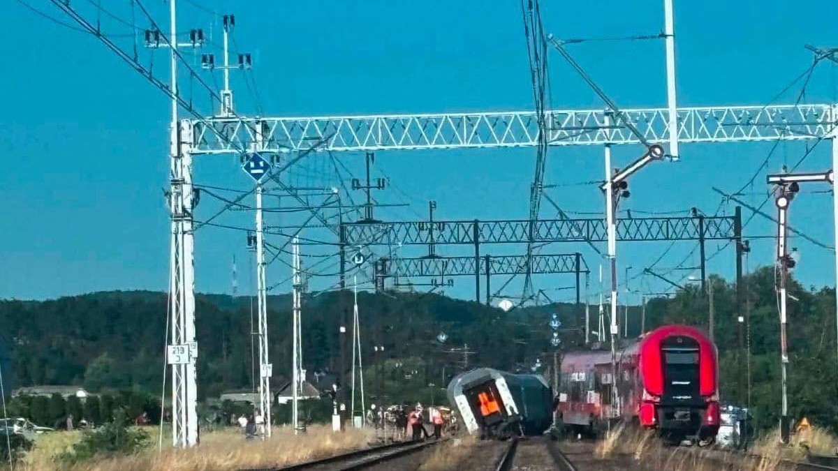 Zrážka vlakov v Poľsku.
