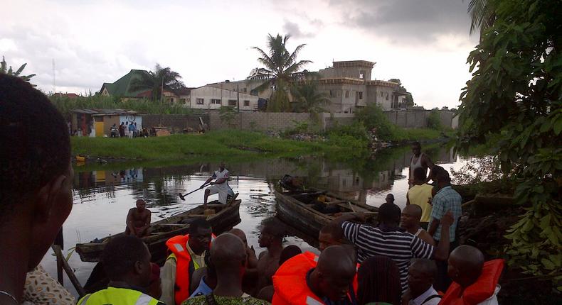 Rescue operation after a Lagos boat mishap