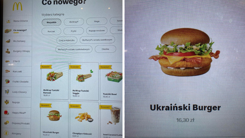 Wśród nowości w McDonald's znalazł się Ukraiński Burger