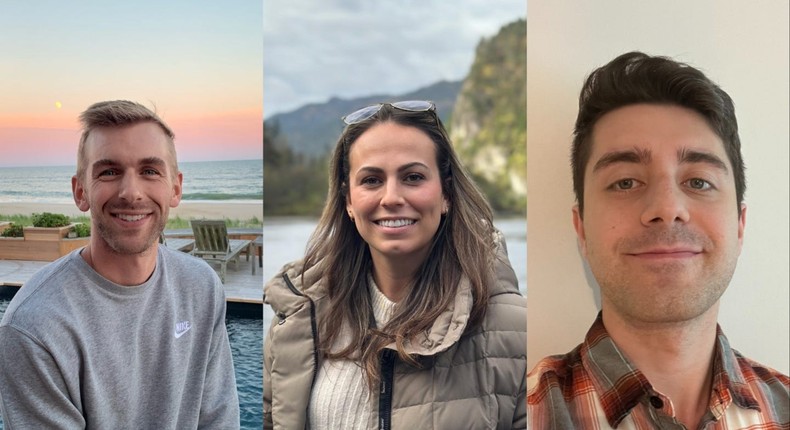 Christopher Stroup (left), Madelyn Driver (center), and Abid Salahi (right), are six-figure earners who feel far from rich.Christopher Stroup (left), Madelyn Driver (center), and Abid Salahi (right)