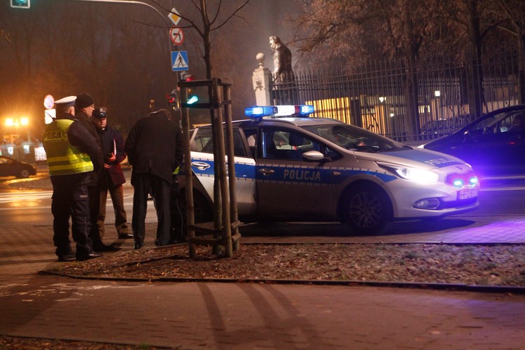 Kolizja konwoju prezydenta pod Belwederem