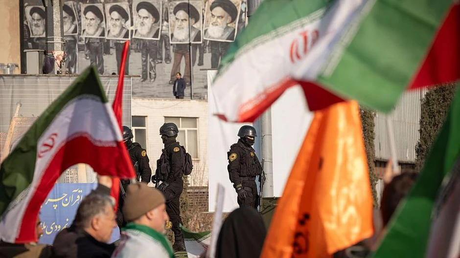 Iranske specijalne policijske snage nadziru provladin miting u Teheran početkom meseca | Foto: Getty Images