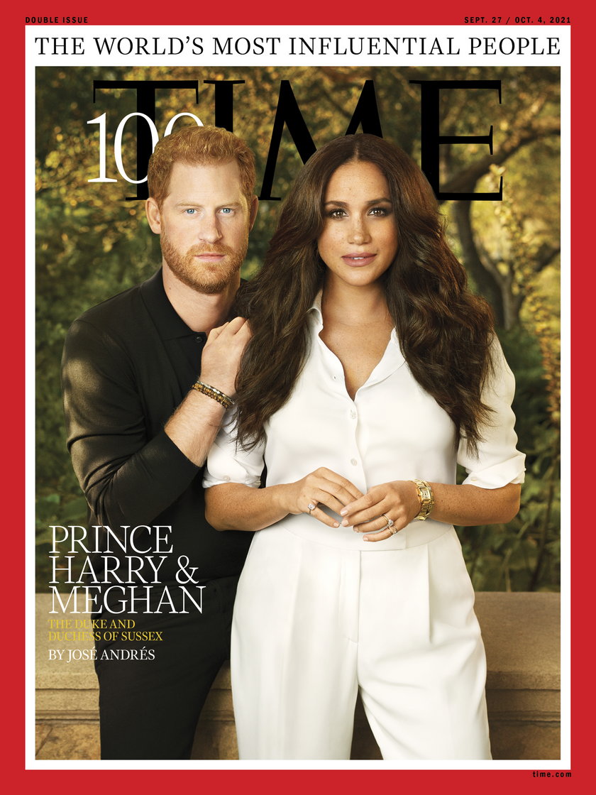 Meghan Markle i książę Harry na okładce "Time". Ile warta jest jej biżuteria?