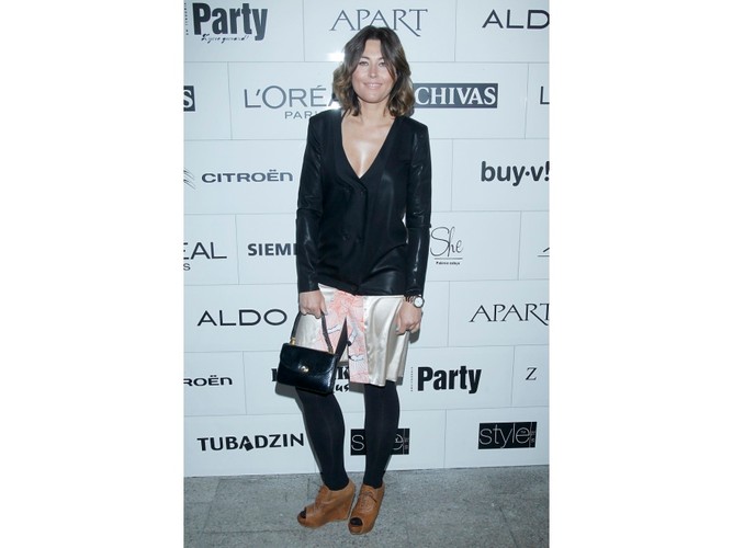 Beata Sadowska na pokazie Macieja Zienia