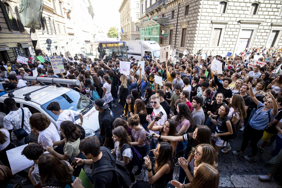 Młodzieżowy Strajk Klimatyczny w Rzymie