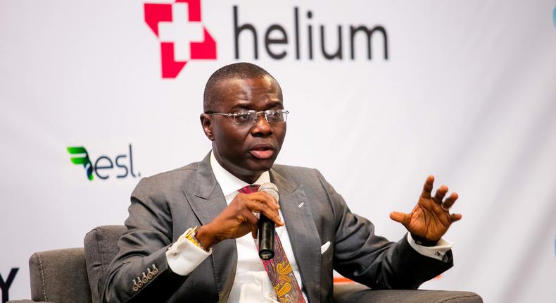 Lagos State Governorship candidate, APC, Mr. Babajide Sanwo-Olu making a point during the question and answer session at the Digital Lagos at the Vibranium Valley on Friday 09-11-18.