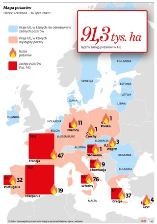 Mapy pożarów