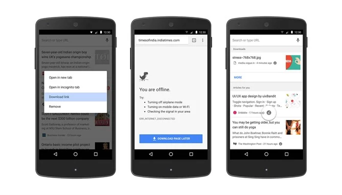 Google Chrome 58 na Androida ma nowe funkcje dla trybu offline