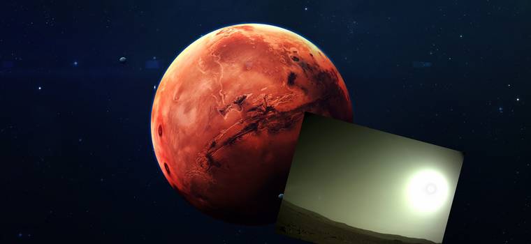 Nowe zdjęcia łazików NASA pokazują chmury i Słońce na Marsie