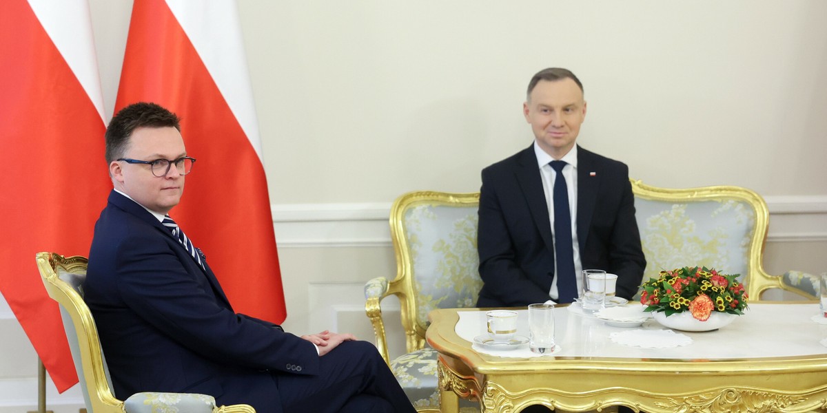 Andrzej Duda i Szymon Hołownia