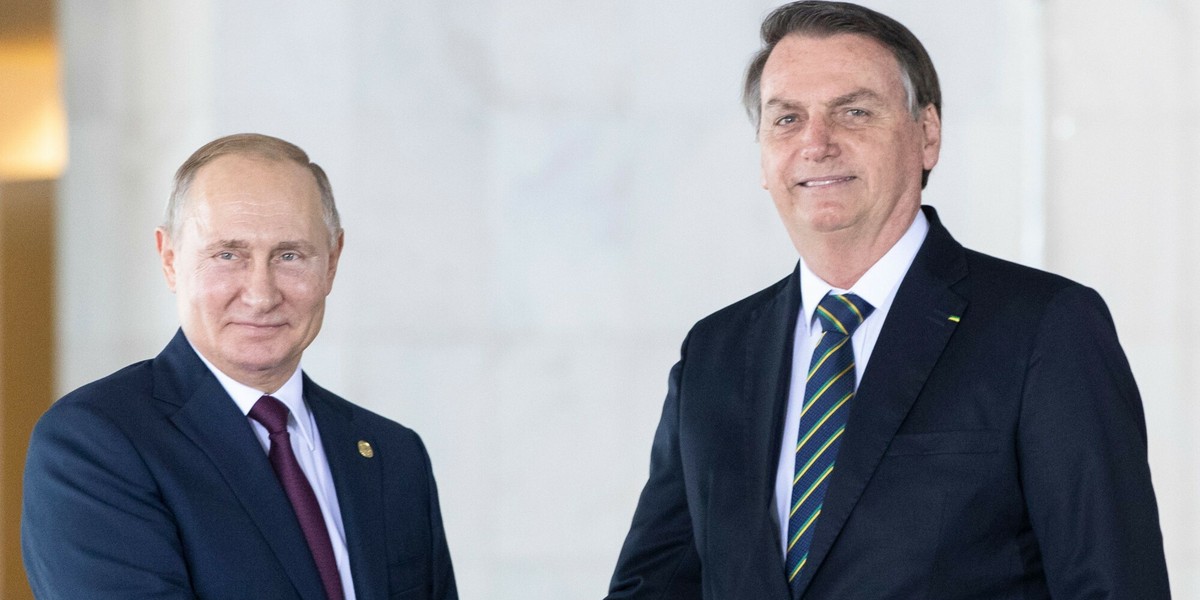 Władimir Putin i Jair Bolsonaro