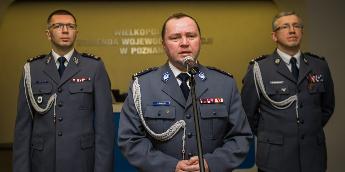 Nowy komendant wielkopolskiej policji Tomasz Trawiński