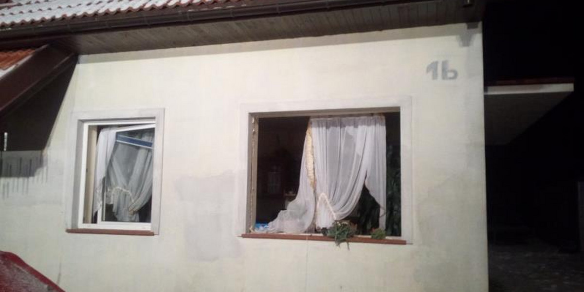 Potężna eksplozja w domu w Węgorzewie