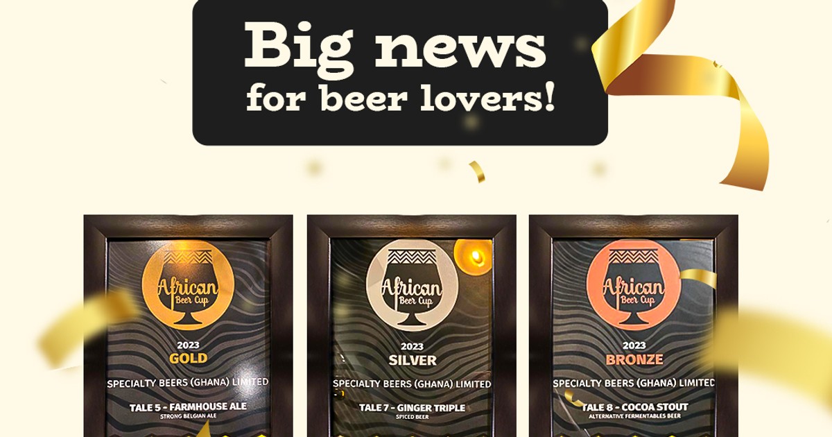 Tale beer wins three African Beer Cup Awards Pulse Ghana
