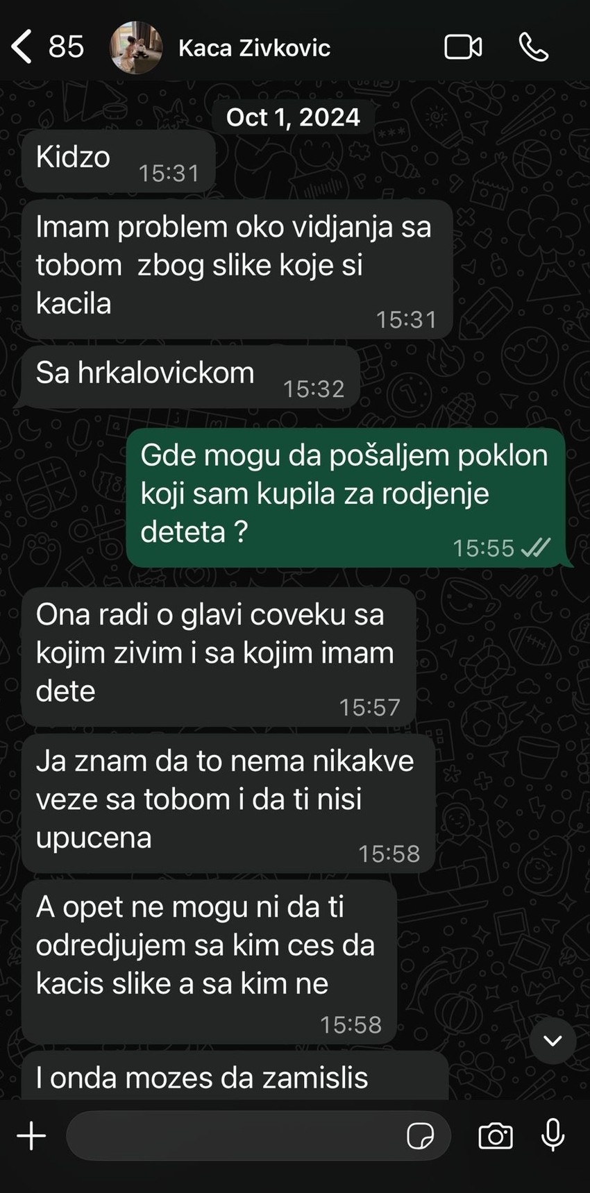 Prepiska Kaće Živković i Kije Kockar