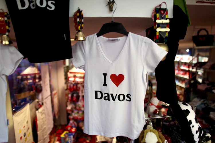 Wystawa sklepowa w Davos. Szwajcaria. 24. stycznia 2011 r.