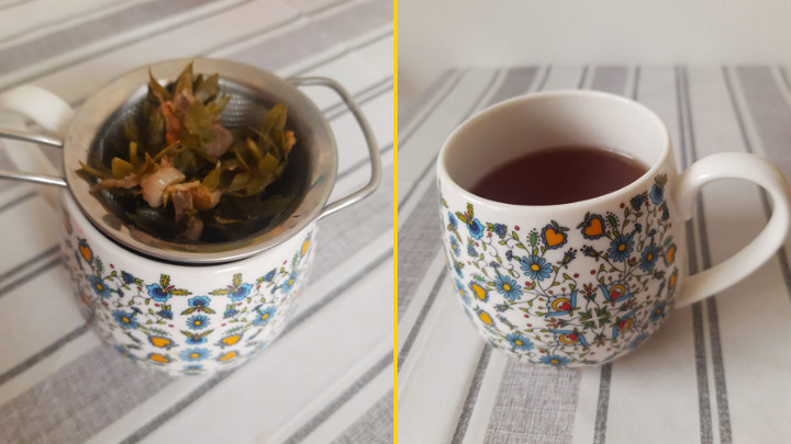 Herbatkę można przyrządzić tylko z listków truskawki lub całych szypułek