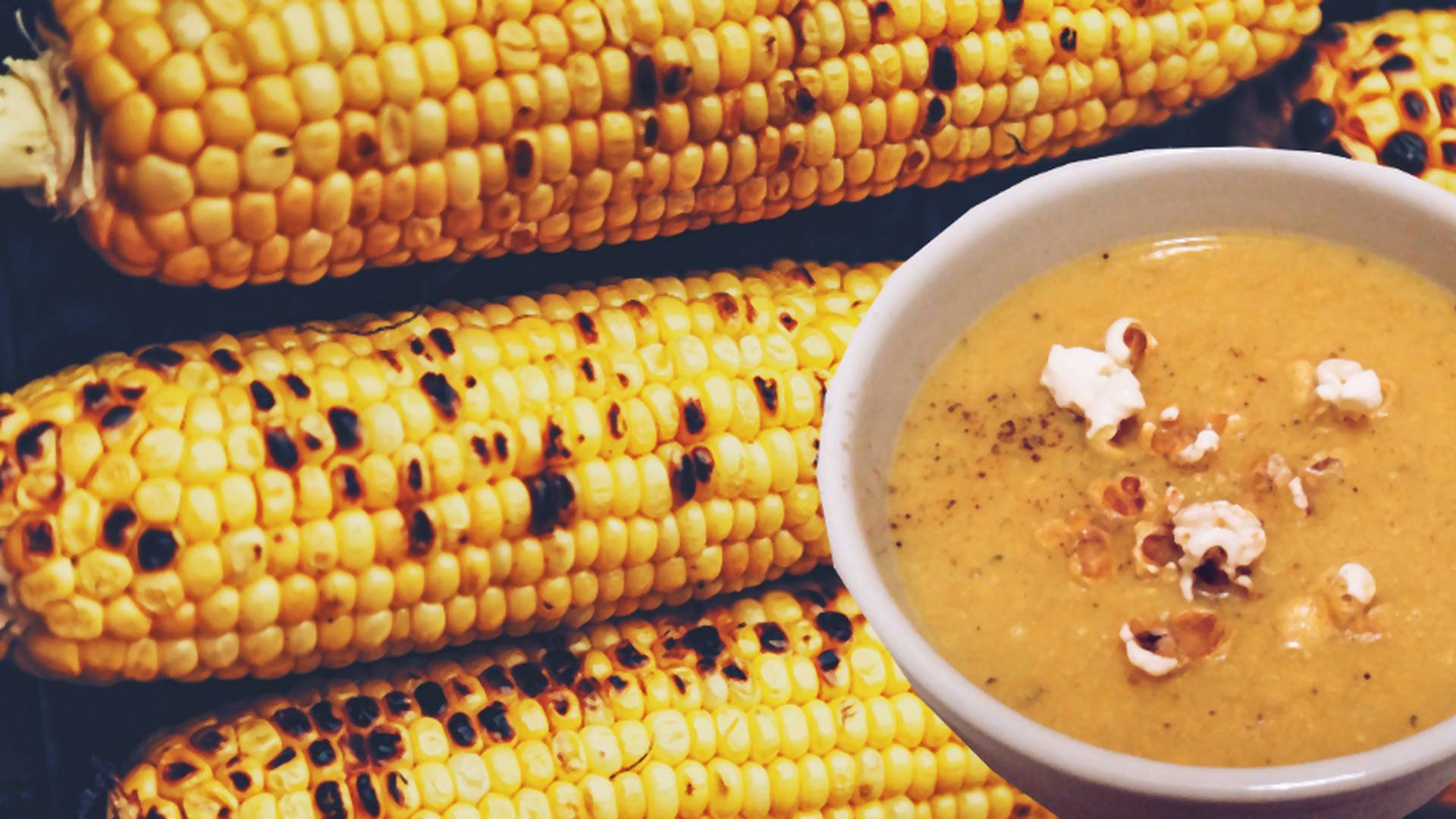 Zupa z kukurydzy serwowana z POPCORNEM. Ekspresowe danie idealne wczesną WIOSNĄ!
