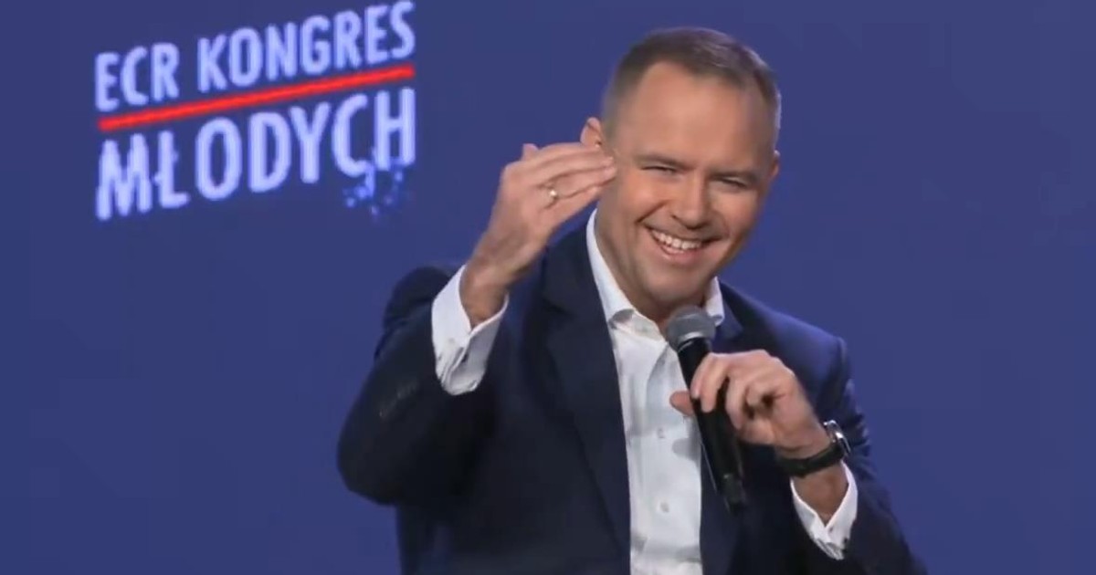 Nawrocki zadrwił z Tuska na spotkaniu z młodymi. Nagranie obiegło internet