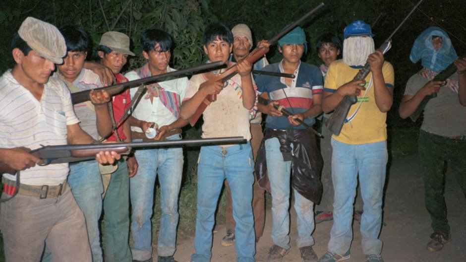 Pierwsze zdjęcie bojowników Świetlistego Szlaku. Peru, 1984 r.