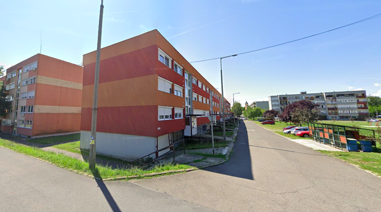 Ezen  lakótelepen történt a szörnyű gyilkosság / Fotó: Google Street View