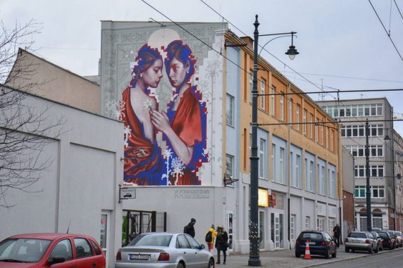 Nowy mural w Łodzi. Mural dedykowany kobietom powstał przy Kopernika 53.