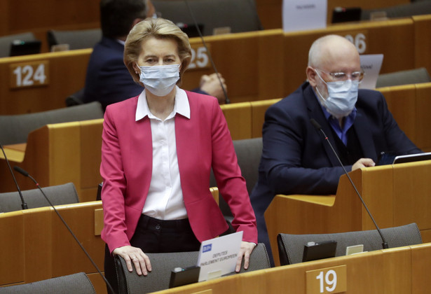 Ursula von der Leyen i Frans Timmermans