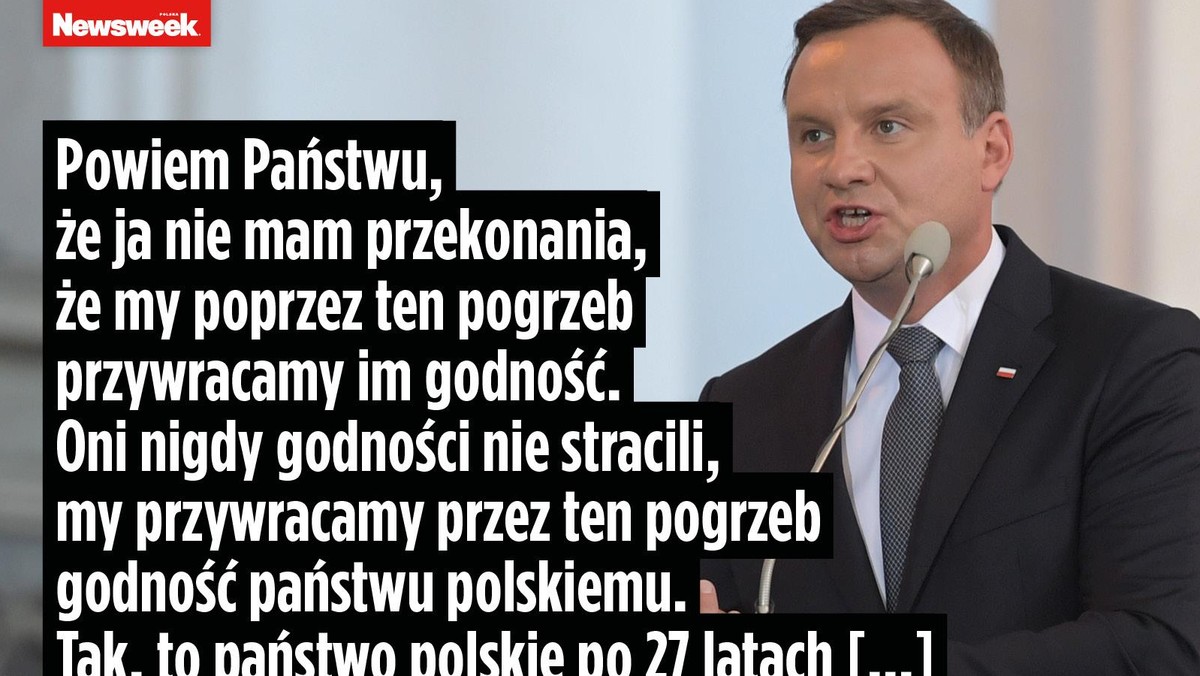 andrzej duda, cytaty, pogrzeb inki