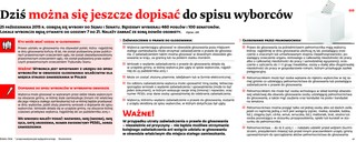 Dziś można się jeszcze dopisać do spisu wyborców
