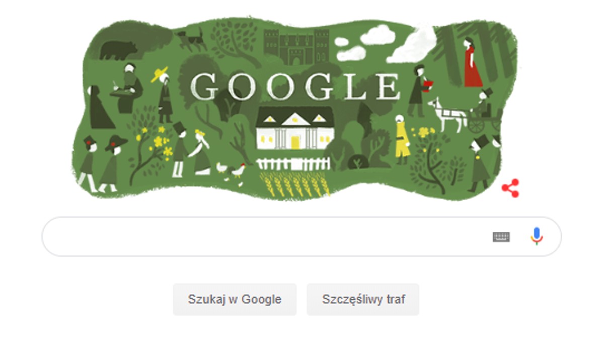 "Pan Tadeusz" w Google Doodle. 185. rocznica publikacji epopei