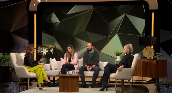 "Blic žena studio": autorka i voditeljka emisije Jelena Isaković, Danijela Mladenović, Leo Ivanišević i Ana Sofrenović 