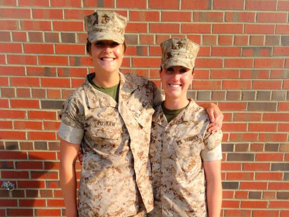 Carolyn Pushaw will be an officer for the US Marines.