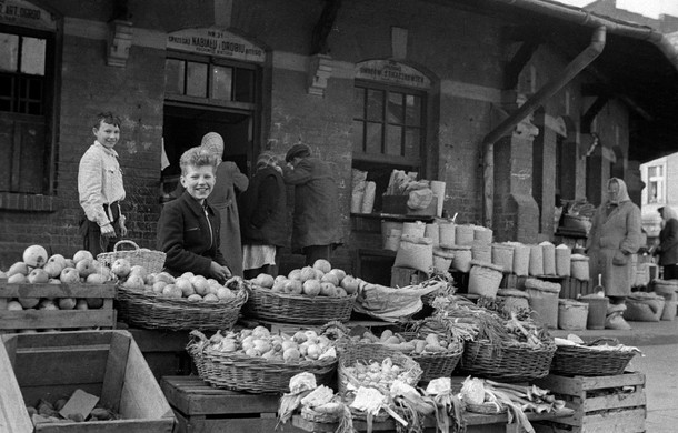 Kraków 1959. Okrąglak na Placu Nowym. 