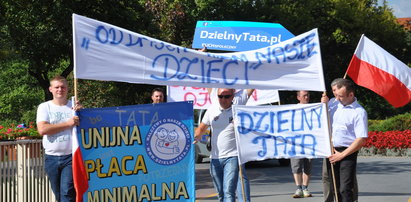 Protest ojców w Pile