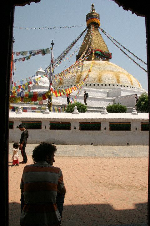 Nepal - Kathmandu, wszystkowidzące oczy Buddy